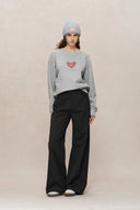 Luna Zodiac Long Sleeve Sweatshirt in Cotton Knit_1