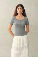 Mia Short Sleeve Knit Cardigan
