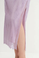Xyla Midi Skirt in Pleated Lace