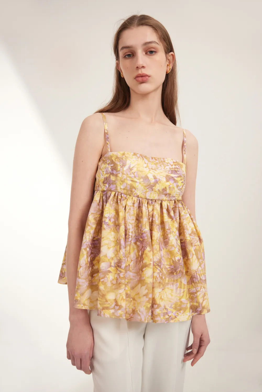 Virilis Floral Embroidered Camisole