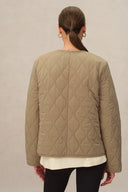 Olivia Cropped Puffer in High-Density Water-Repellent Fabric2
