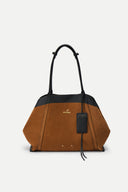 Fab Brera Convertible Tote Bag Large in Full Grain Leather and Suede