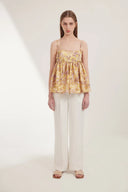 Virilis Floral Embroidered Camisole