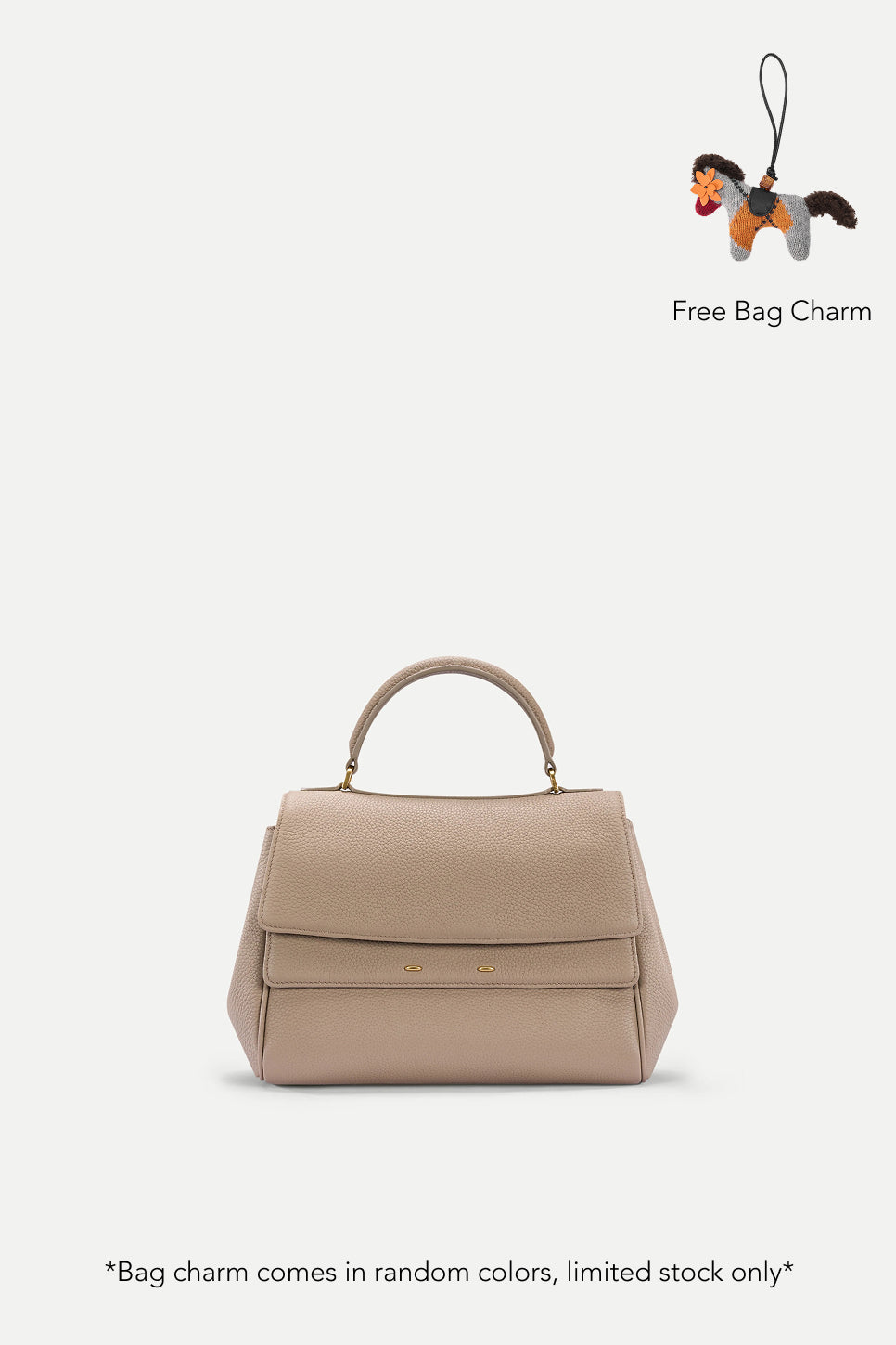 Rialto Small Handbag in Lychee Top-grain Cowhide