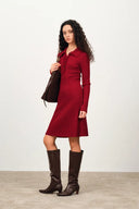 Anja Long Sleeve Dress in Merino Wool Knit