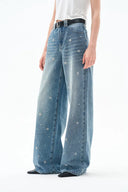 Seren Elastic Waist Wide-Leg Jeans