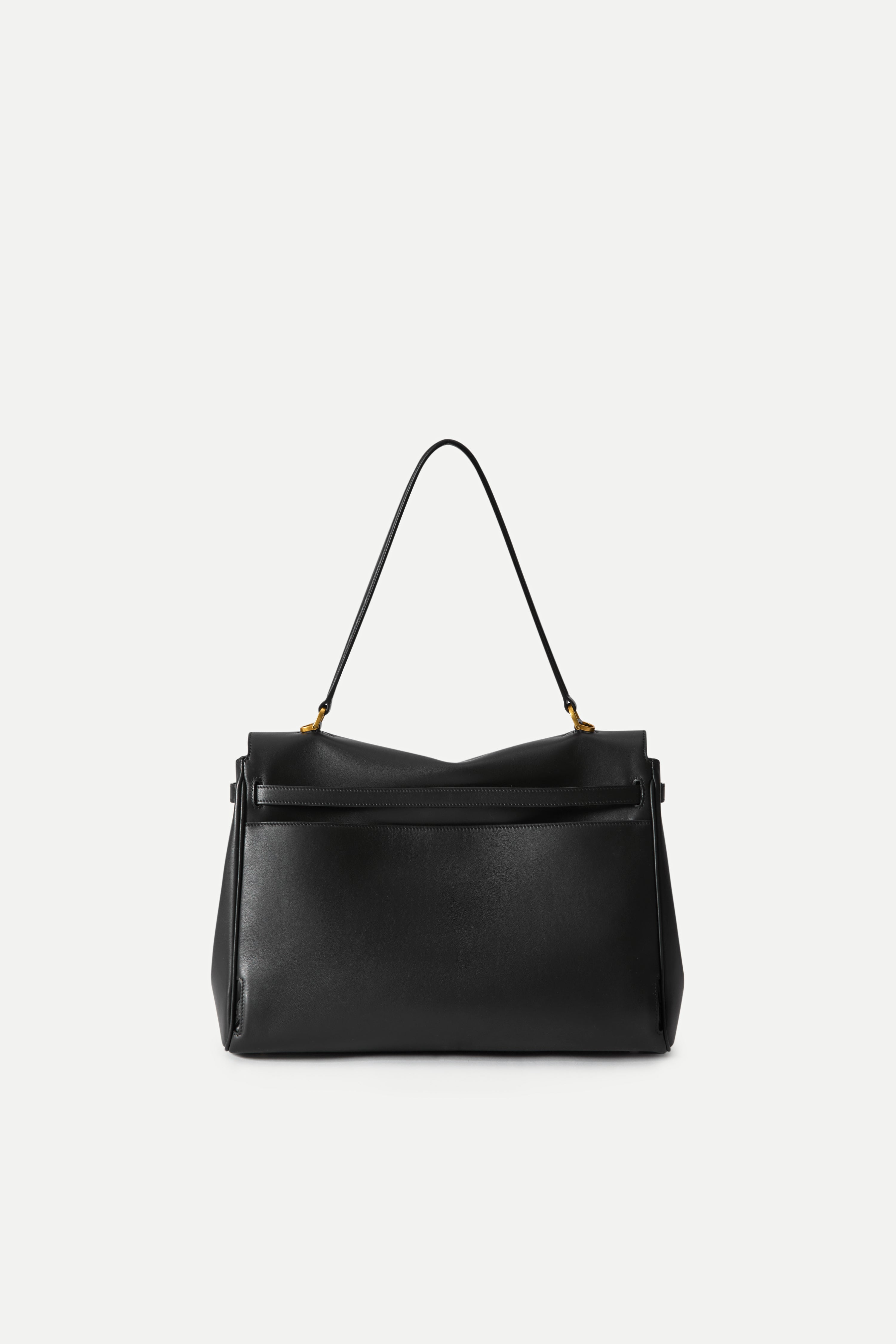 Fab Rialto Double Flap Handbag in Calfskin Leather