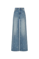 Seren Elastic Waist Wide-Leg Jeans