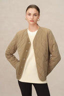 Olivia Cropped Puffer in High-Density Water-Repellent Fabric2