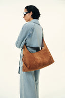 Aura Hobo Bag in Spanish Suede