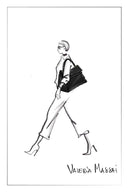 Rialto Double Flap Handbag in Top-Grain Nubuck Leather