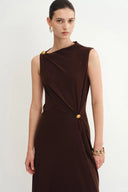 Kiki Knotted Draped Dress