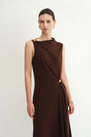 Kiki Knotted Draped Dress