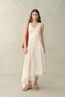 Azaria Lace Embroidery Sleeveless Dress