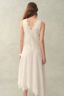 Azaria Lace Embroidery Sleeveless Dress