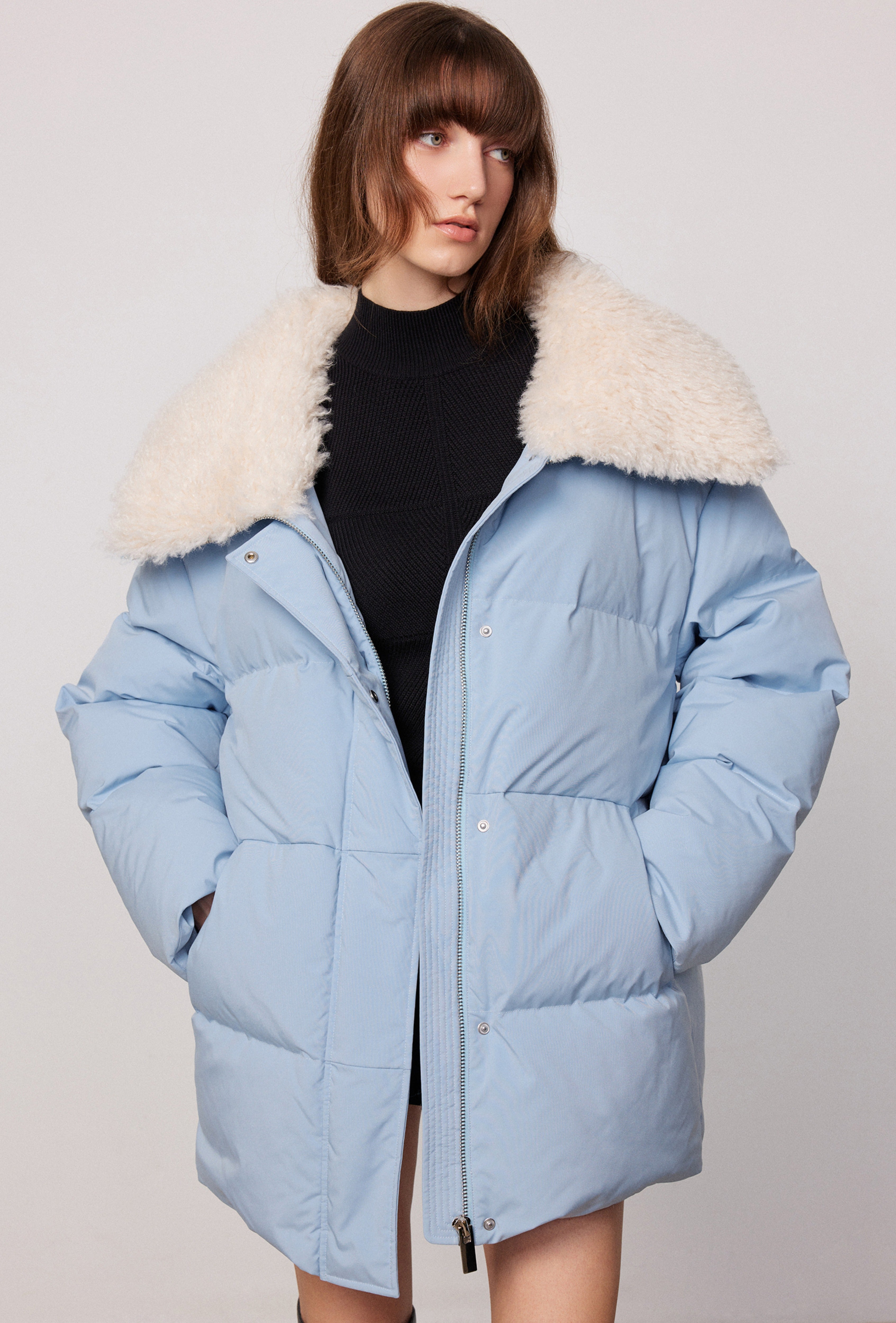 Marmont Pin Tuck Embroidery Denim Shirt