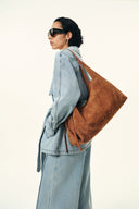 Aura Hobo Bag in Spanish Suede