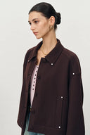 Brianna Hand Sewn Buttonholes Jacket in Merino Wool