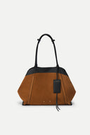 Brera Convertible Tote Bag Large in Full Grain Leather and Suede