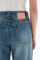 Seren Elastic Waist Wide-Leg Jeans