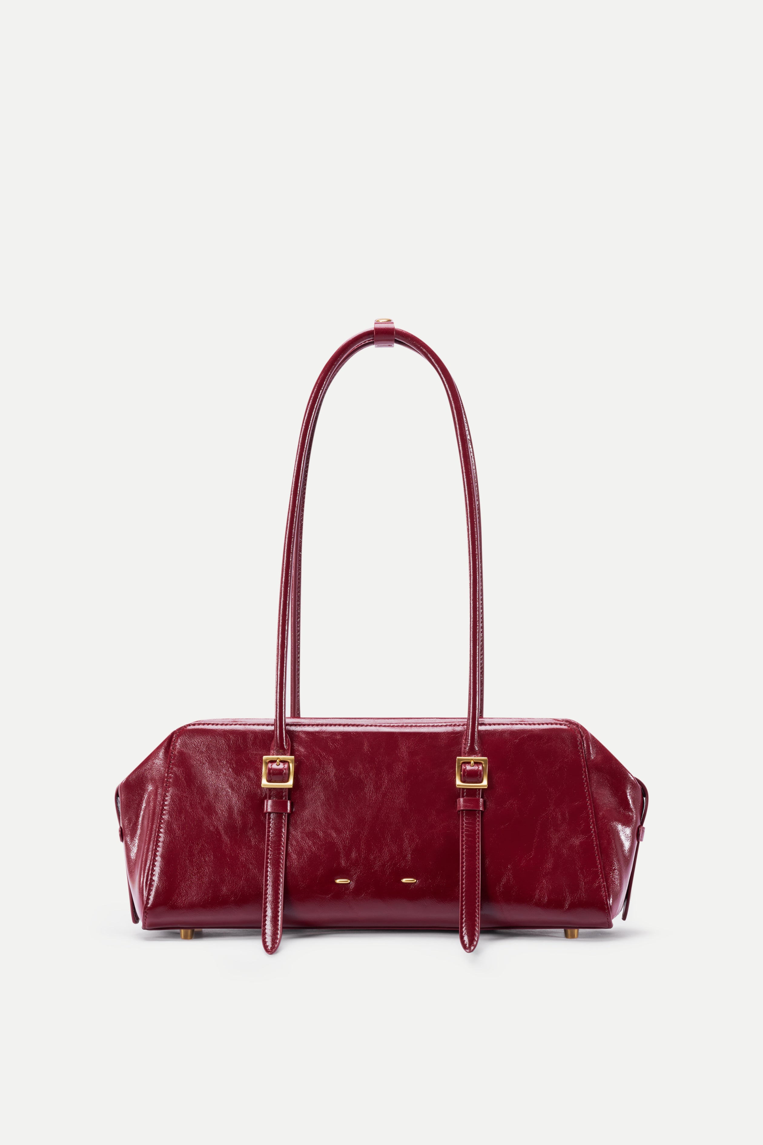 Monti East West Shoulder Bag in Oiled Waxed Top Grain Leather