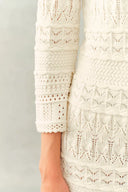 Nelly Round Neck Dress in Cotton Knit