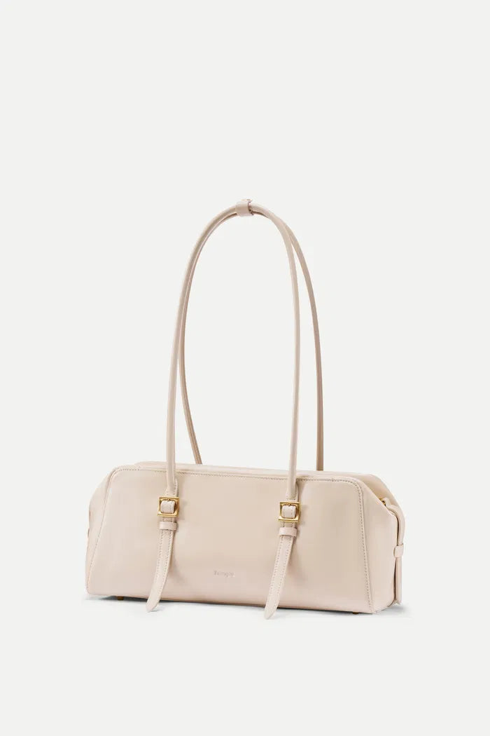 Monti East West Shoulder Bag in Oiled Waxed Top Grain Leather