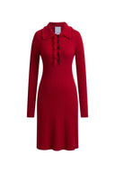 Anja Long Sleeve Dress in Merino Wool Knit