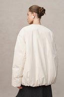 Adrija Water-Repellent Convertible Duck Down Puffer Coat in Lightweight High Density Fabric Mathhew POM CCTV