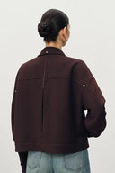 Brianna Hand Sewn Buttonholes Jacket in Merino Wool
